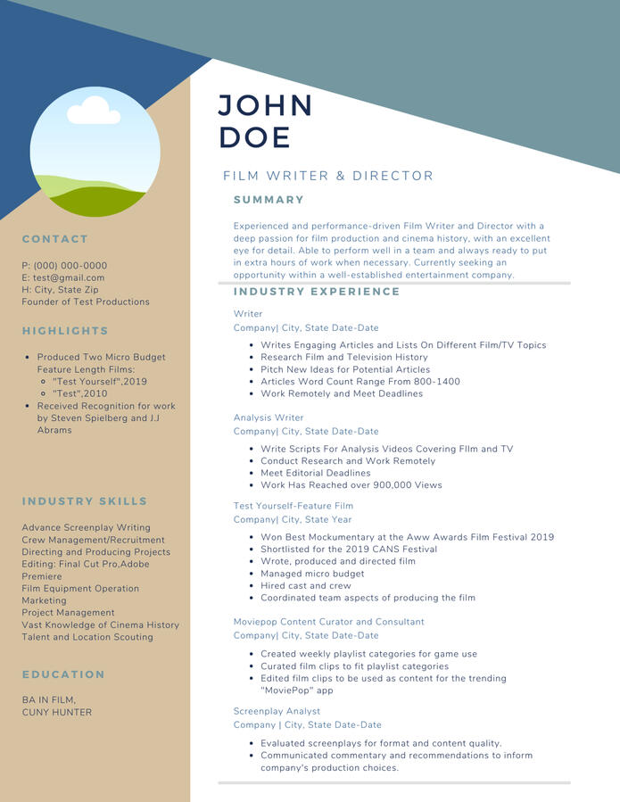 Resume Sample